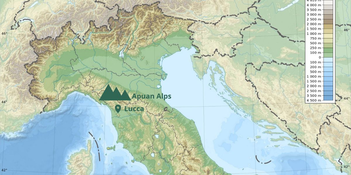 Apuan Alps Map